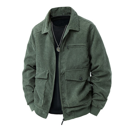 Men's corduroy spring jacket.
