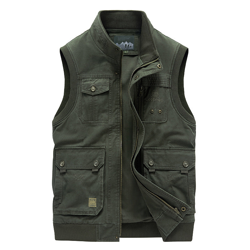 Gidink Men's Outdoor Multi-Pocket Vest.