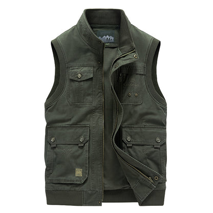 Gidink Men's Outdoor Multi-Pocket Vest.