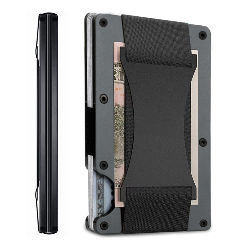 Carbon Fiber Metal Card Holder Wallet  RFID Anti-Theft