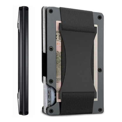 Carbon Fiber Metal Card Holder Wallet  RFID Anti-Theft