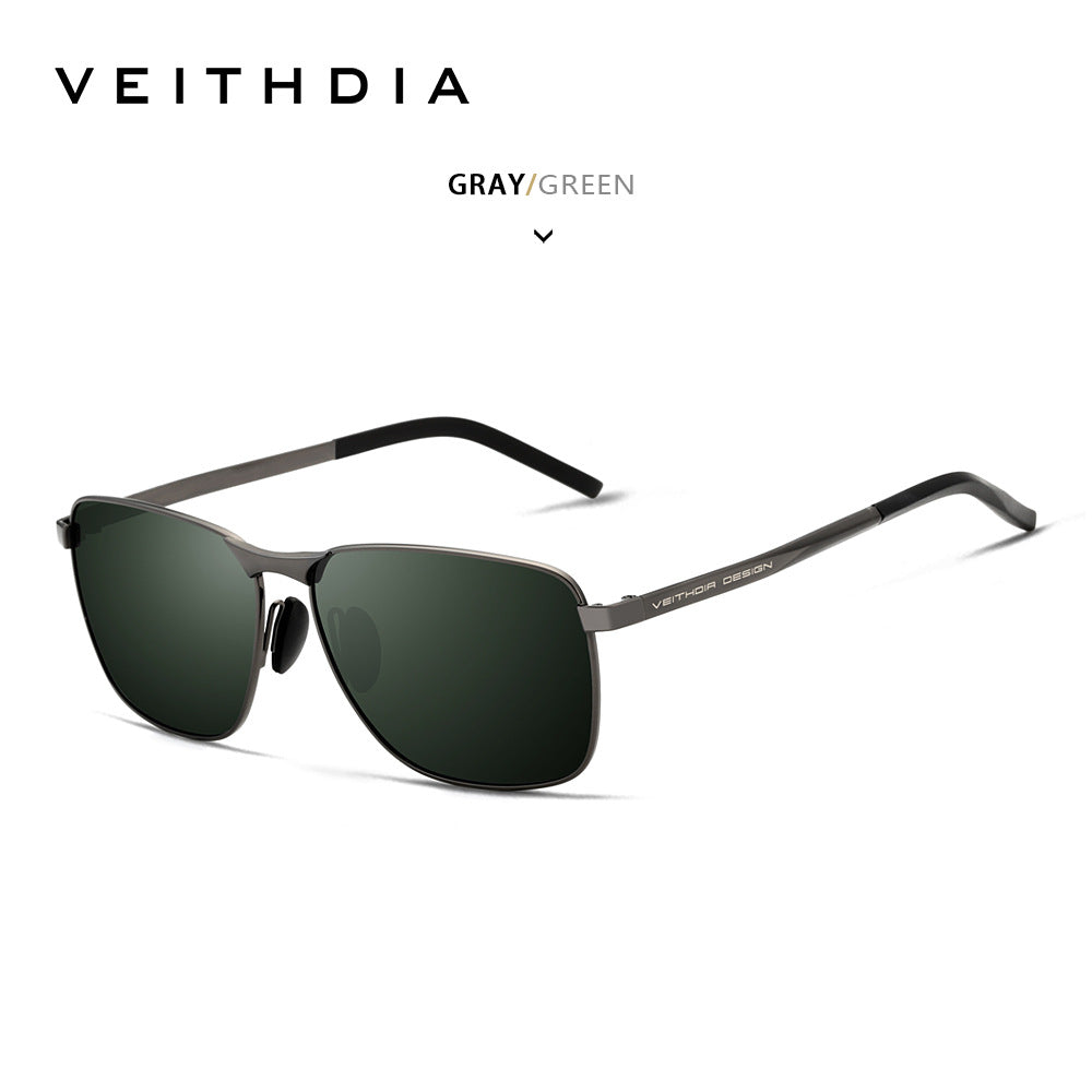 Laser-Engraved Polarized Mens Sunglasses  UV Protection