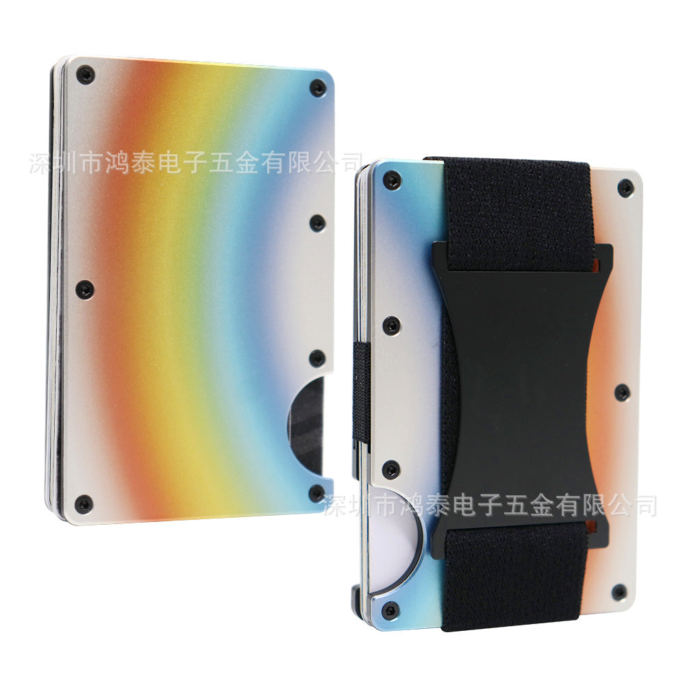 Carbon Fiber Metal Card Holder Wallet  RFID Anti-Theft