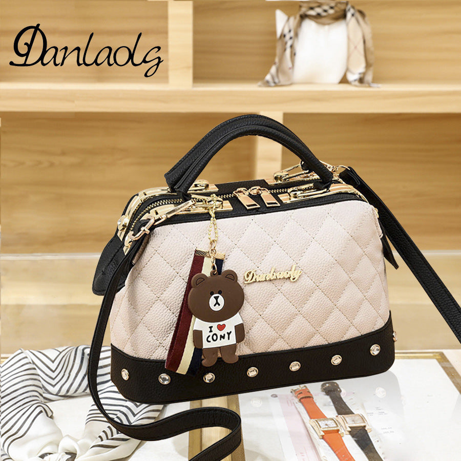 Chic European-Style Quilted Crossbody Bag