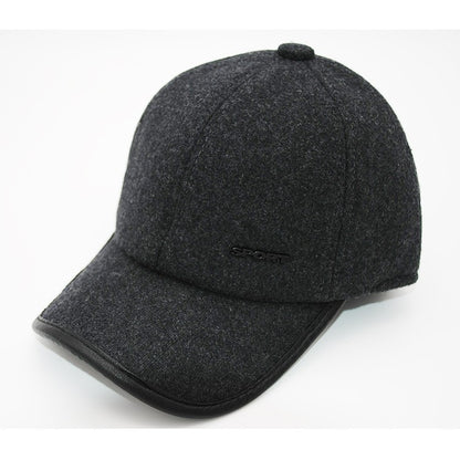 Autumn/Winter Men's Korean Baseball Cap: Large Brim, Casual, Trendy, and Versatile