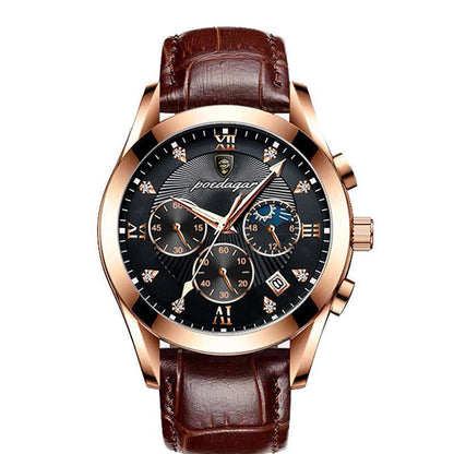 Boda Carrier Men's Waterproof Luminous Calendar Watch