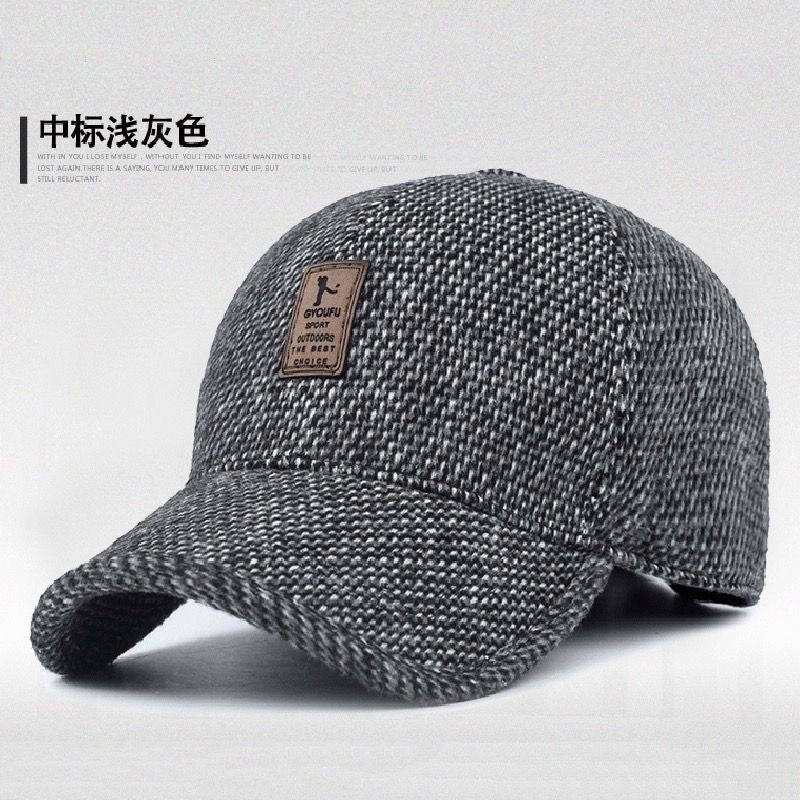 Autumn/Winter Men's Korean Baseball Cap: Large Brim, Casual, Trendy, and Versatile