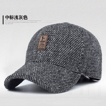 Autumn/Winter Men's Korean Baseball Cap: Large Brim, Casual, Trendy, and Versatile