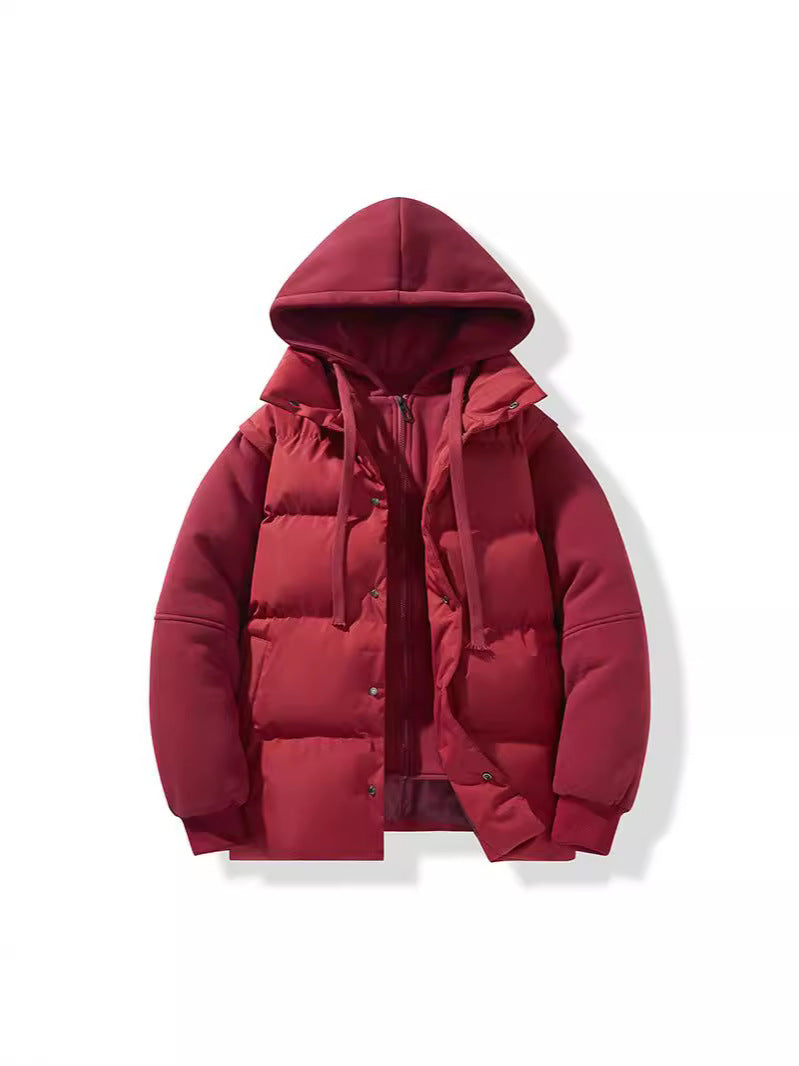 Winter New Couple Hooded Cotton Jacket