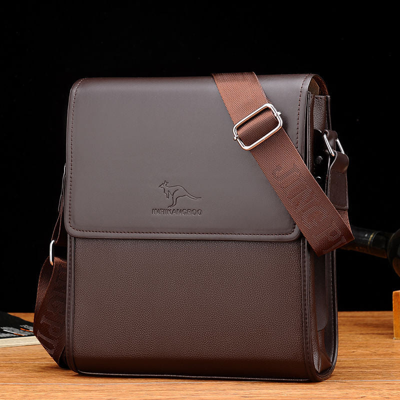 Genuine Leather Texture Shoulder Bag