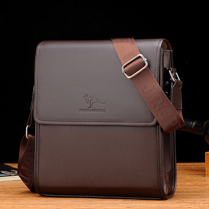 Genuine Leather Texture Shoulder Bag