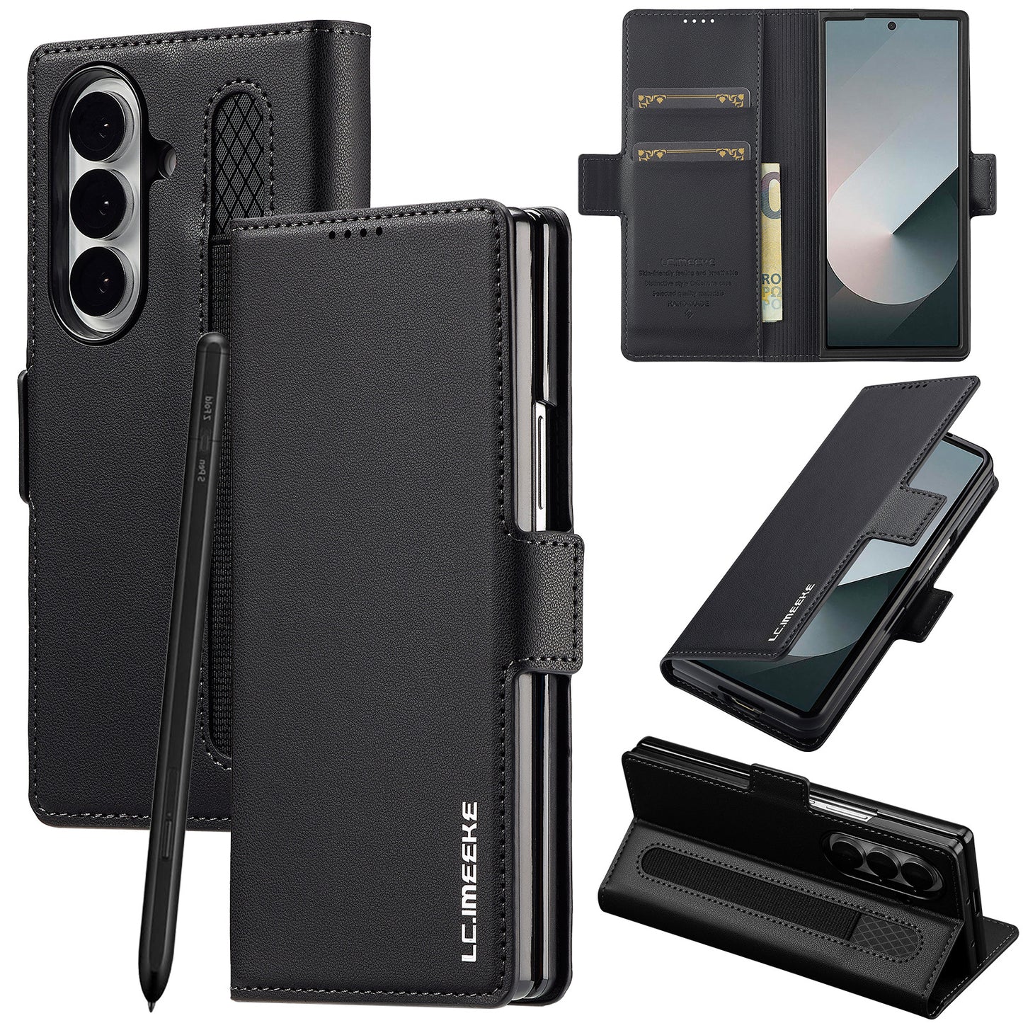 Samsung Z Fold Luxe Wallet Leather Case