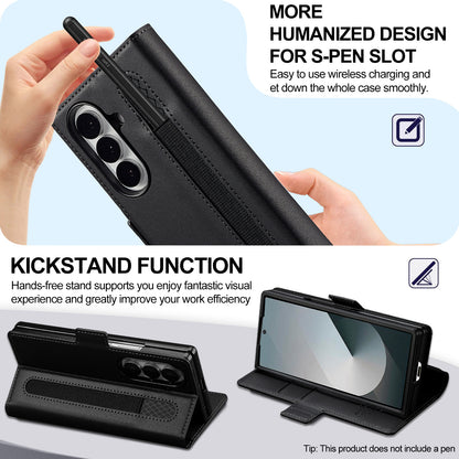 Samsung Z Fold Luxe Wallet Leather Case