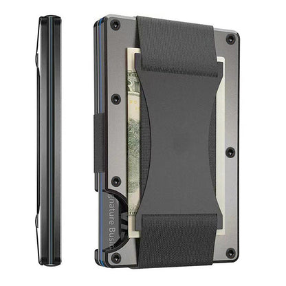 Carbon Fiber Metal Card Holder Wallet  RFID Anti-Theft