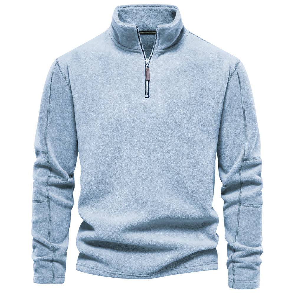 Men's  half-zip fleece sweatshirt