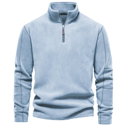 Men's  half-zip fleece sweatshirt
