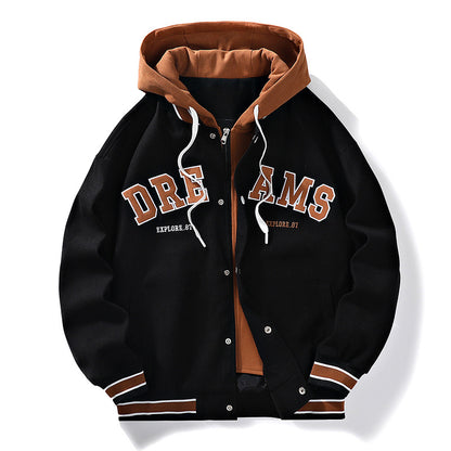 Astro Warm NASA  Plus Size Velvet Bomber Baseball Jacket