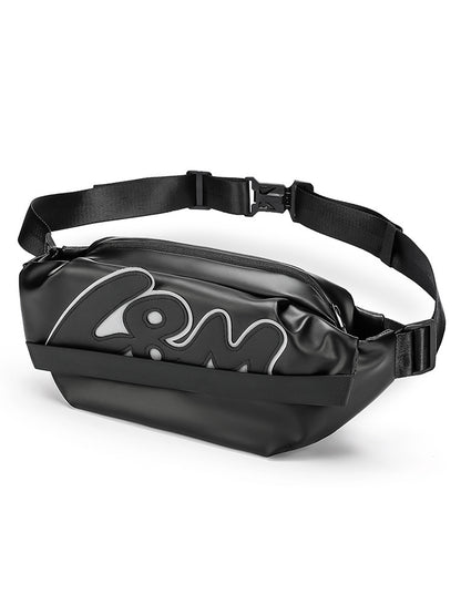 Crossbody bag, multifunctional chest bag, commuter bag, crossbody shoulder bag, magnetic buckle shoulder bag, men's cycling storage bag cross-border