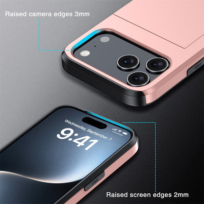 2-in-1 Anti-Drop Wallet Case for iPhone 17 / iPhone 16 / iPhone 15 Pro