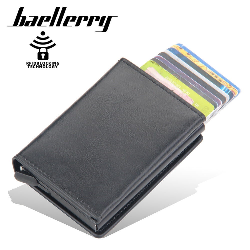 Baellerry new men's card holder aluminum case