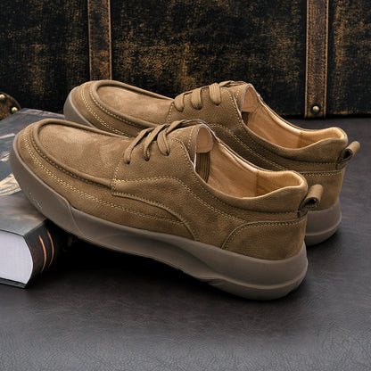 Men's Spring Leather Shoes: Business/Casual, Comfortable.