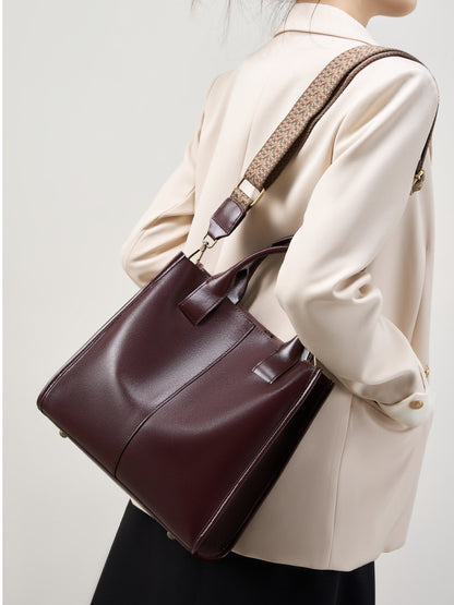Luxe Carry Bucket Tote Bag