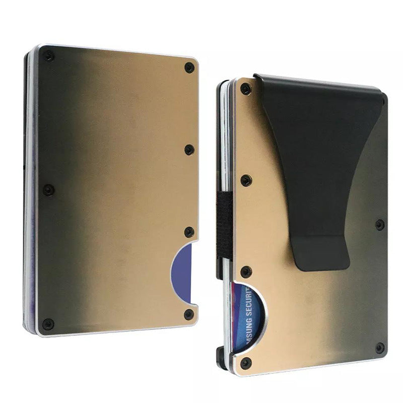 Carbon Fiber Metal Card Holder Wallet  RFID Anti-Theft