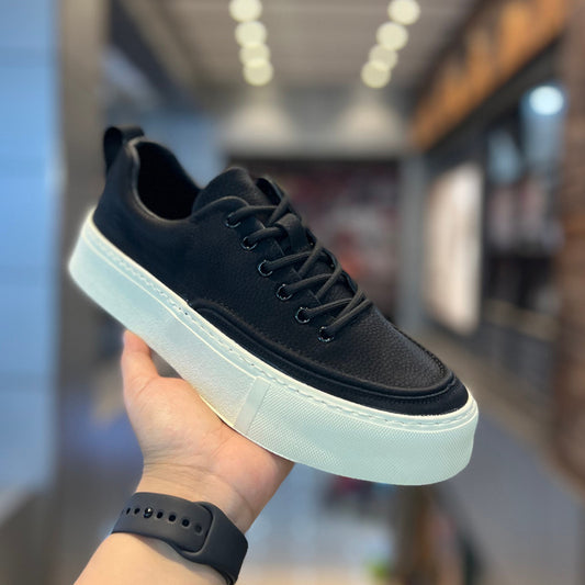 Mens Cowhide Casual Sneakers