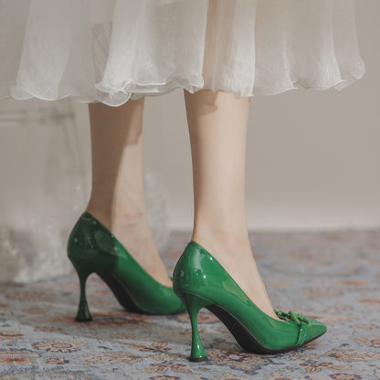Paris Élite Patent Horse bit Stiletto Pumps