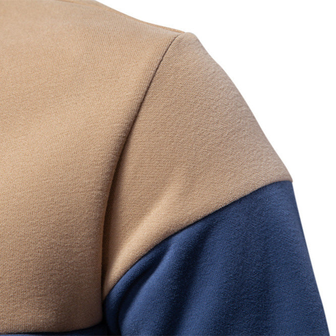 Men's Long Sleeve Polo Collar Sweatshirt