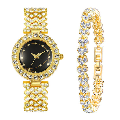 SILVERY LUXE CRYSTAL ROMAN SET