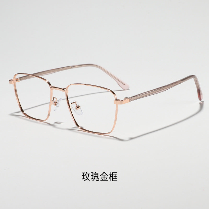 Stylish square frame, gold wire design