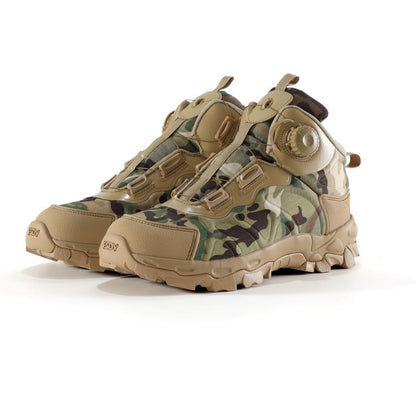 Men's Quick-Lock Mid-Top Outdoor Hiking Shoes