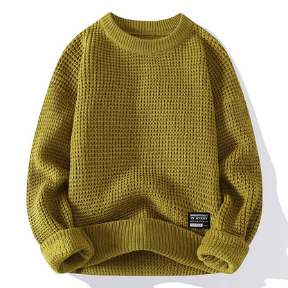 Men's  autumn/winter retro thick-knit pullover