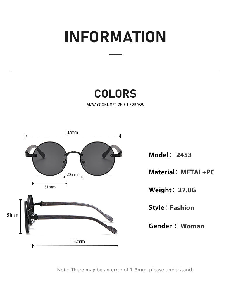 American Classic Metal Round Sunglasses