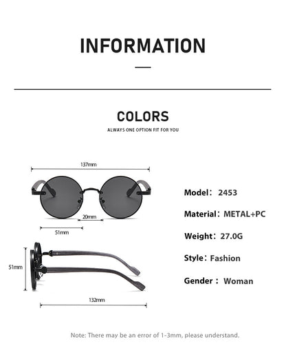 American Classic Metal Round Sunglasses