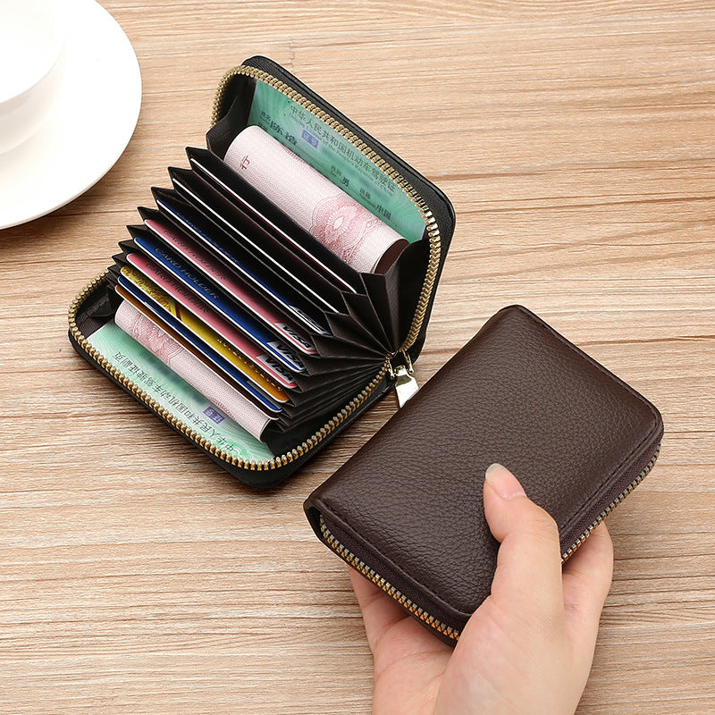 Anti-Degaussing Zipper Wallet f