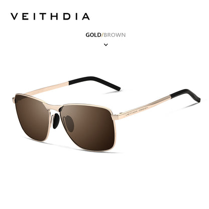 Laser-Engraved Polarized Mens Sunglasses  UV Protection