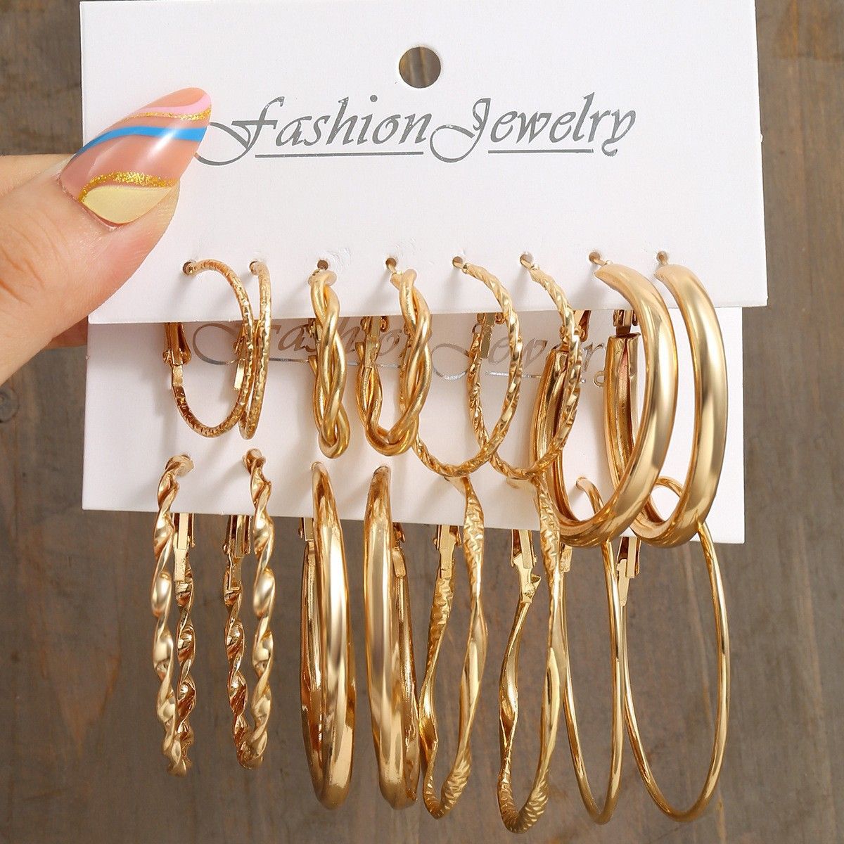 Cross-border New Twist Chain Earrings Women's Set