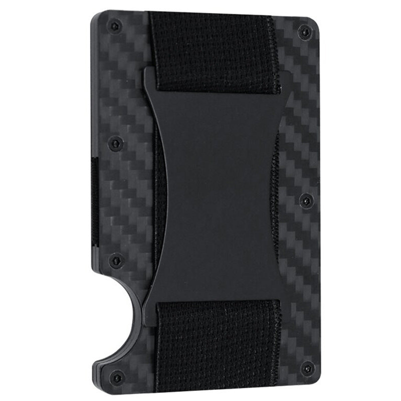 Carbon Fiber Metal Card Holder Wallet  RFID Anti-Theft