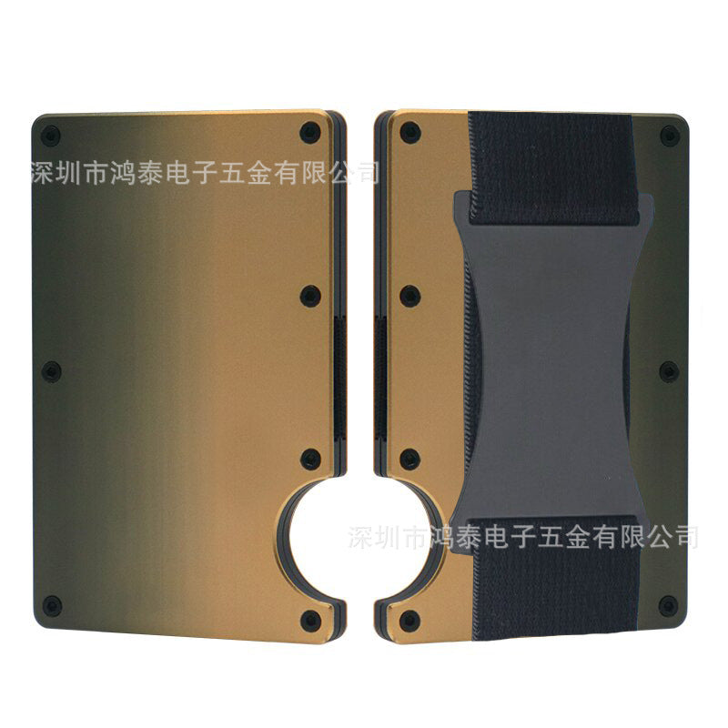 Carbon Fiber Metal Card Holder Wallet  RFID Anti-Theft