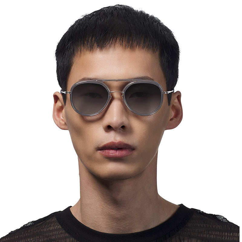 KAJILA Men Retro Punk Style Outdoor Sunglasses