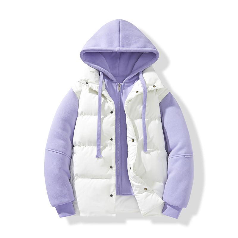 Winter New Couple Hooded Cotton Jacket