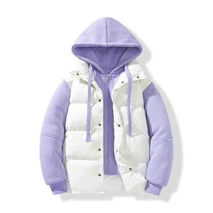 Winter New Couple Hooded Cotton Jacket