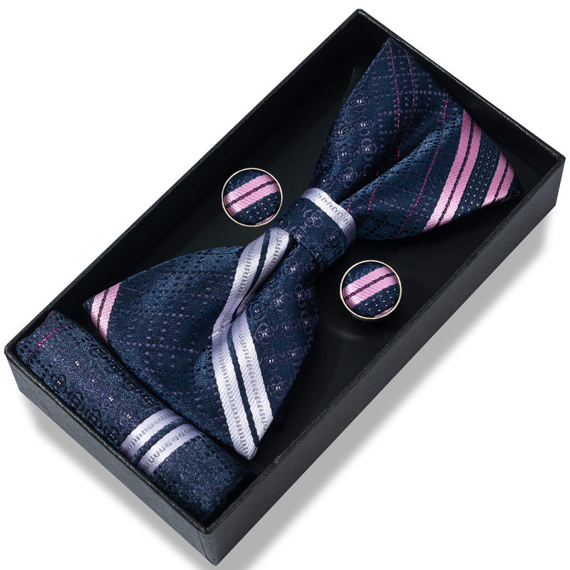 Striped Bow Tie Gift Set