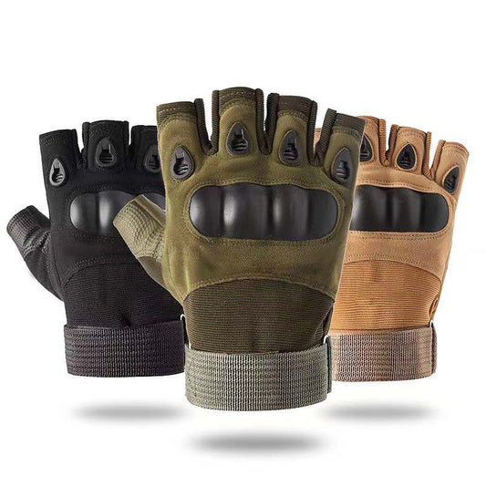 Half-finger tactical gloves for sports, outdoors, military, and riding.
