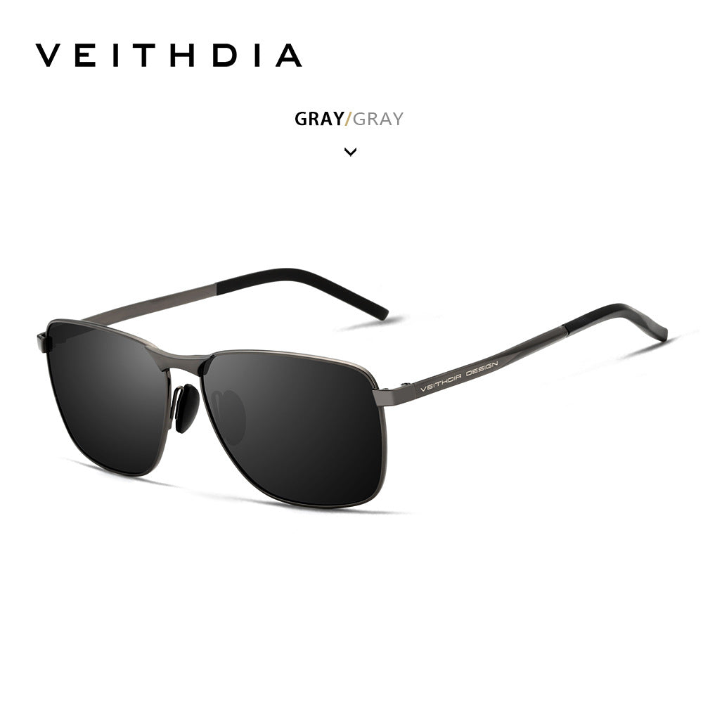Laser-Engraved Polarized Mens Sunglasses  UV Protection