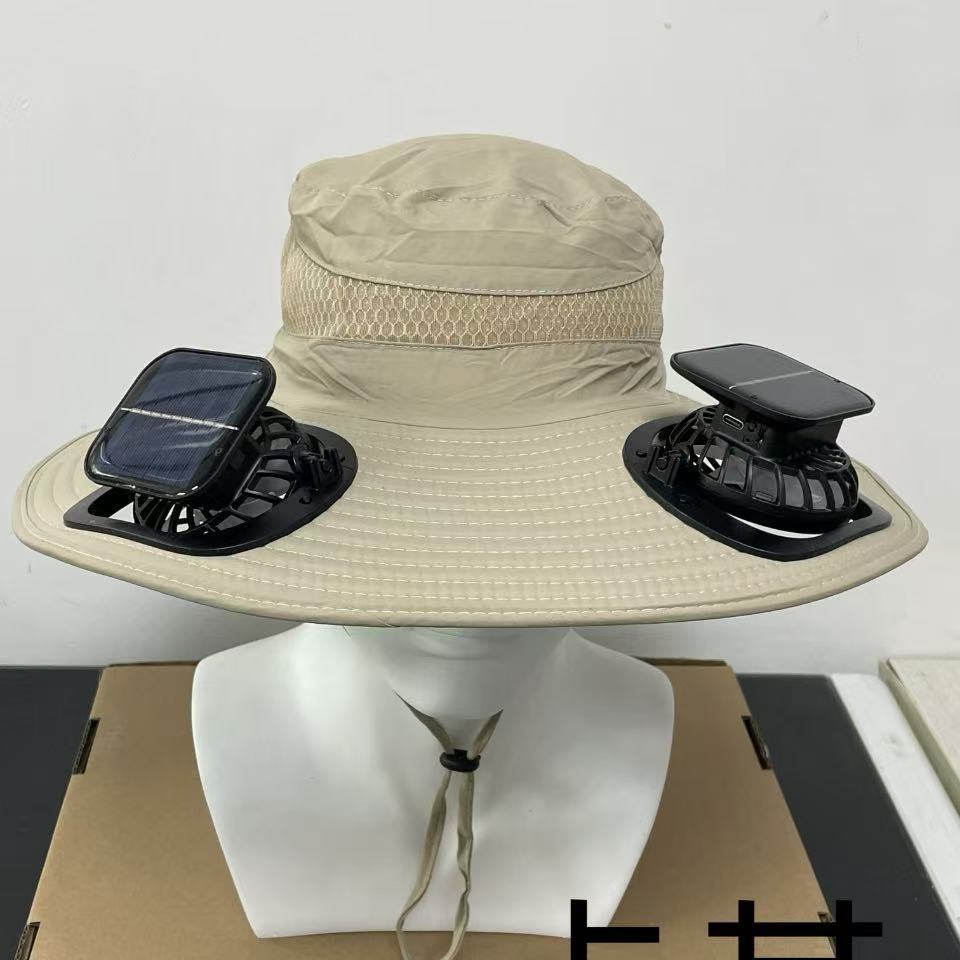 Solar Breeze Pro Solar USB Double Fan Cooling Hat
