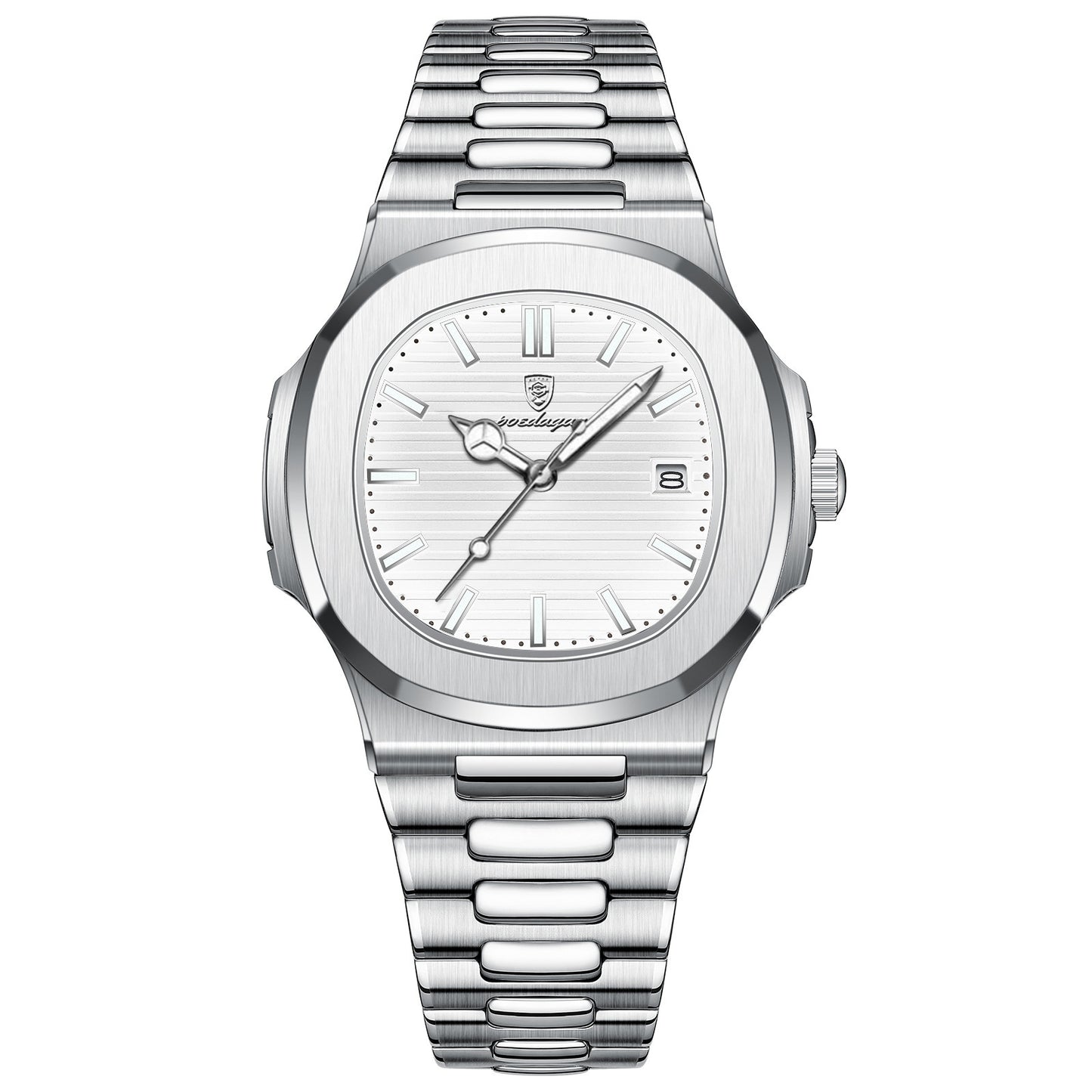 POEDAGAR 930: Waterproof dual calendar sports watch