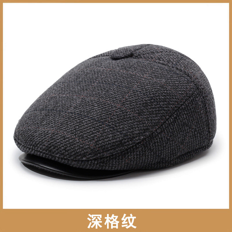 HeritageWarm Winter Ear-Guard Peaked Cotton Cap